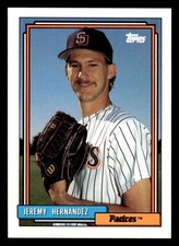 1992 Topps  #211 Jeremy Hernandez  San Diego Padres  Baseball Card