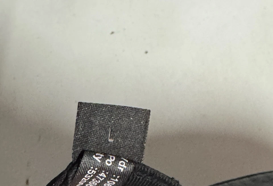 Sombrero cubo de cuero negro vintage Wilsons Foto 4 de 4