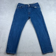 VTG Levis 501 Jeans Men's 38x30 Blue Button Fly Straight USA Made 90's Denim