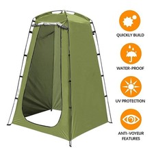 Pop Up Privacy Shower Toilet Tent Dressing Room w/Carry Bag for Camping Beach