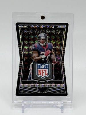 2018 Panini Obsidian D'ONTA FOREMAN Galaxy Gear NFL Shield Logo Relic #1/1