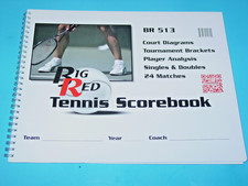 Tennis Scorebook Big Red BR 513 Tennis scorebook