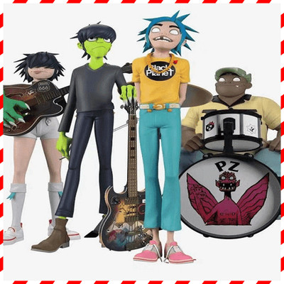 Action Doll Gorillaz Rock Band Member Murdoc Russel 2D Noodle Model Toy