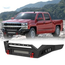 For 2016-2018 Chevy Silverado 1500 Steel Front Bumper Wled Lights 4.75 Ton Capc