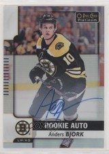 2017-18 O-Pee-Chee Platinum Rookie Autos Rainbow Anders Bjork #R-AB Auto k1r