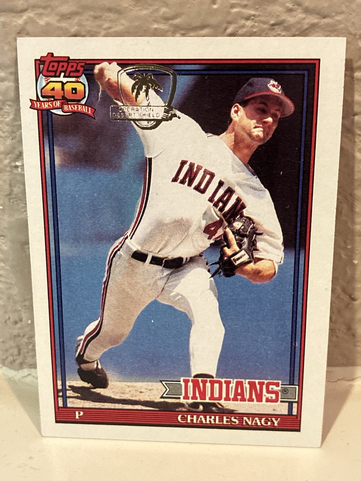 1991 Topps Desert Shield #466 Charles Nagy Cleveland Indians NRMT B