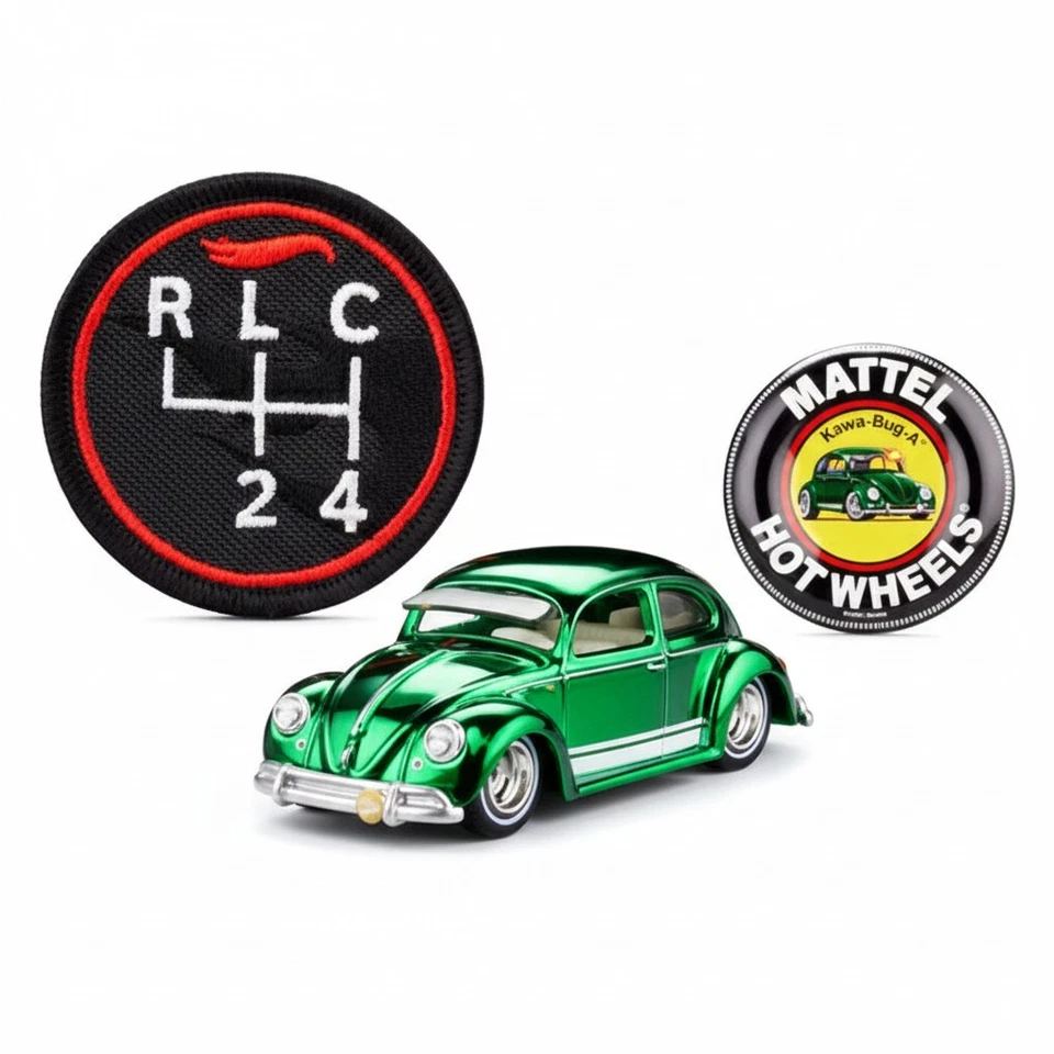 Hot Wheels RLC Exclusive Kawa-Bug-A Membership Car Spectraflame Dark Green - Image 2 of 4