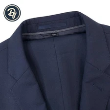 Mens 40 S J. CREW Ludlow X Loro Piana Super 120's Solid Navy Blue Wool Suit