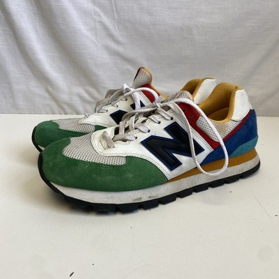 New Balance 574 Rugged Men's Lifestyle Shoes Size 9 D Blue/Red/Yellow