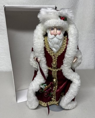 Vintage Santas World Kurt S Adler INC  Porcelain Figurine 10  In Box CH2