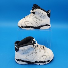 Nike Air Jordan 6 Retro Reverse Oreo TD Toddler DV3606-112 White Black Size 5C