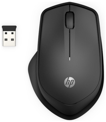 HP 285 Silent wireless Mouse (6G4E6AA#ABB) bis 1200 dpi Schwarz USB optical