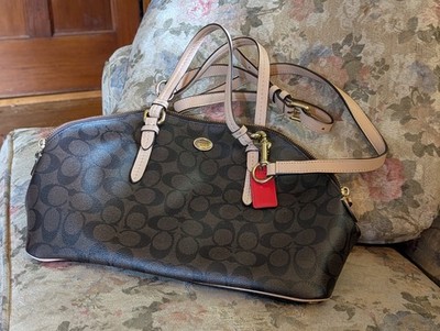 Coach F26184 Peyton Signature Cora Domed Satchel