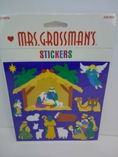 Mrs. Grossman's Package Vintage1999 Christmas Nativity Stickers 2 Sheets