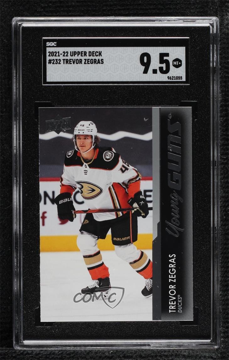 2021-22 Upper Deck Series 1 Young Guns Trevor Zegras #232 SGC 9.5 Mint+ 0w6c