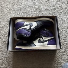 Jordan 1 Court Purple Men s High Top Lace-Up ...