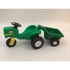 Little Tikes Dollhouse Farm Stable Barn Tractor 6" Trailer Replacement Parts 2pc