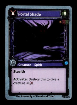 Portal Shade Blue Solforge Fusion Spirit Trading Card TC
