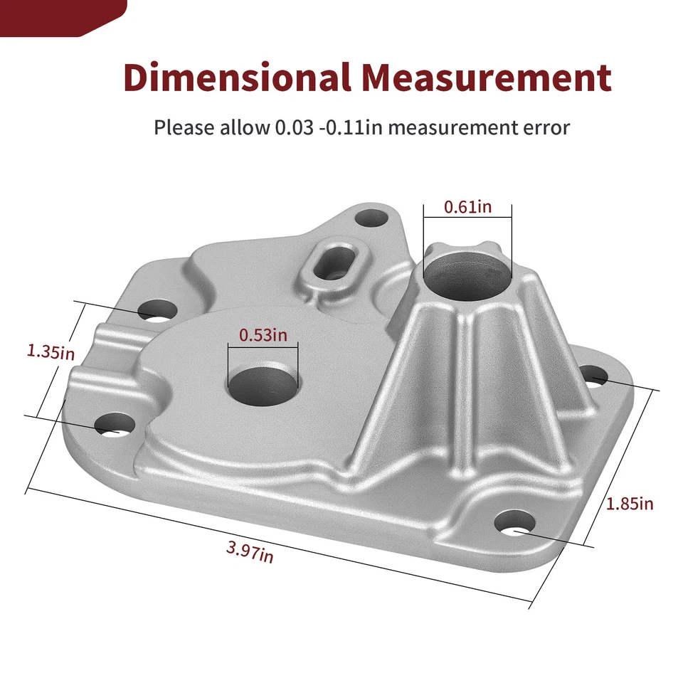 3234188 Gearcase Cover For Polaris Hawkeye 325 Hawkeye 400 2x4 , Brutus HD Hdpto - Imagem 4 de 4