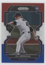 2022 Panini Prizm Tier II Red White & Blue Prizm Eli Morgan #113 10zi