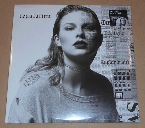 Taylor Swift Reputation Vinyl Picture Disc 2-LP Ed Sheeran DAMAGED JACKET Sealed