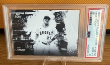 2025 Topps Black and White Mike Trout SP PSA 10 GEM Mint LA Angels