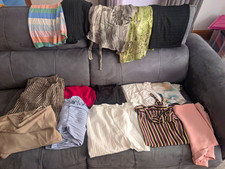 Women&rsquo;s Mixed Clothing Job Lot Bundle Assorted Tops And 2 Dresses Size 12-14
