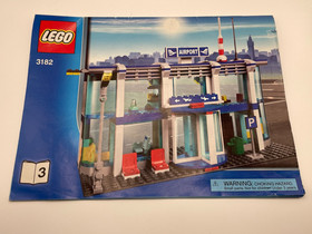 LEGO City 3182 Airport Set with Airplane, Tower, Airport, Luggage, 4 Minifigures