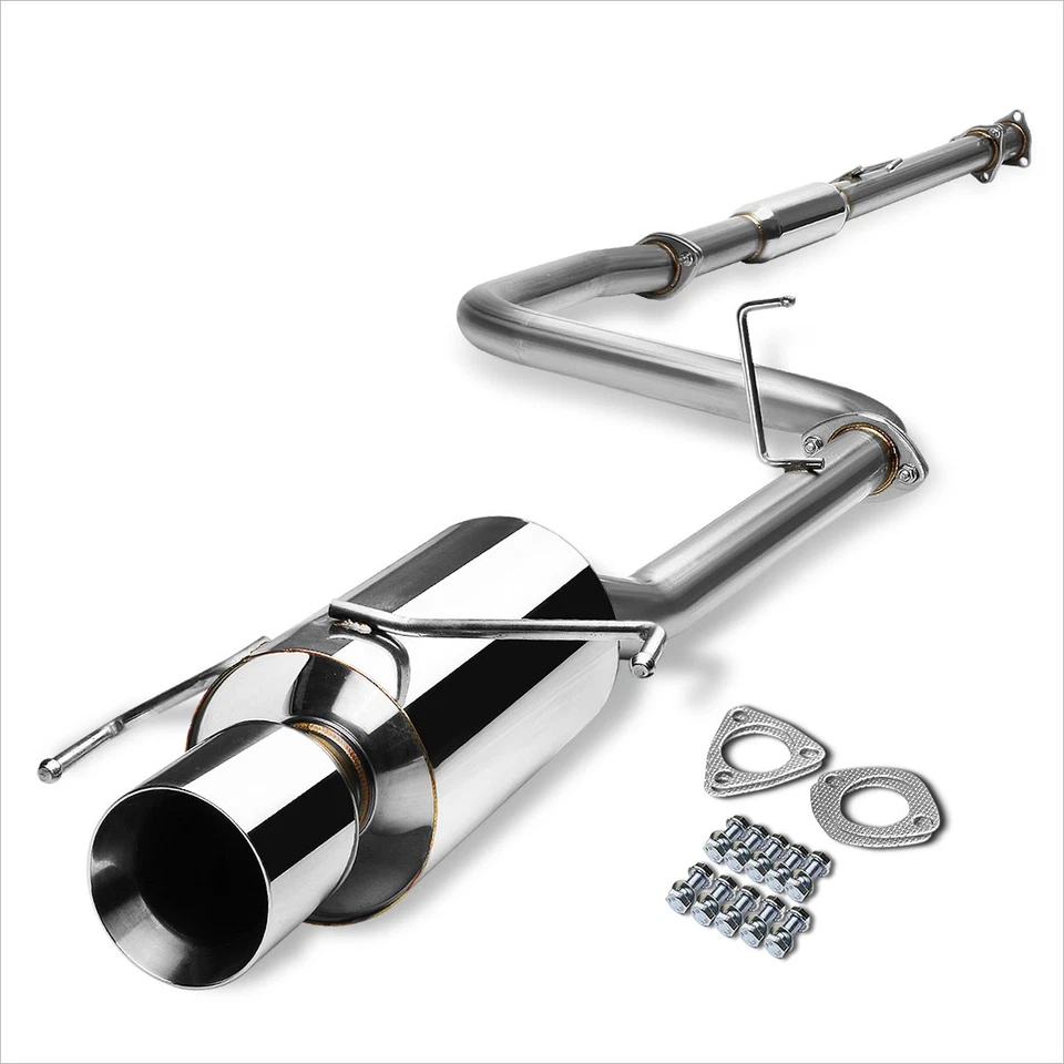 Silenciador de escape Catback de acero inoxidable para Honda Prelude BB6 H22A4 97-01 punta enrollada Foto 2 de 4