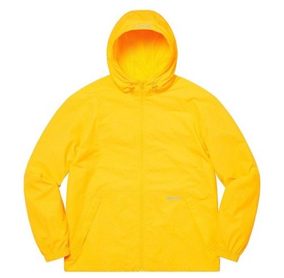 Supreme SS21 - Reflective Zip Hooded Jacket, Jacke Kapuze, gelb, yellow, L - XL