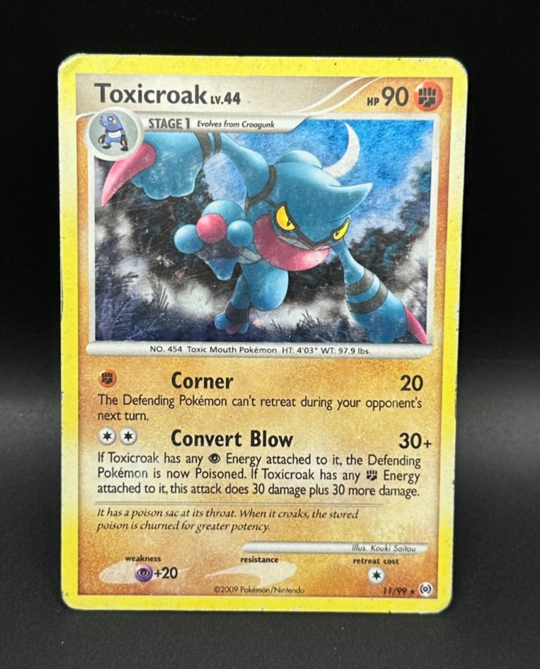 Toxicroak 11/99 Arceus Holo Pokemon TCG