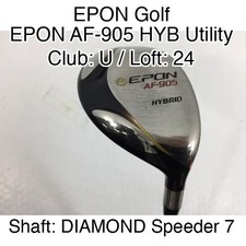 EPON Golf EPON AF-905 HYB Utility U Hybrid  24 DIAMOND Speeder 7 Stiff Right-Han