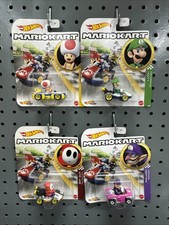 Hot Wheels Mario Kart Lot Of 4 Luigi Toad Waluigi Shy Guy New Sealed Mattel