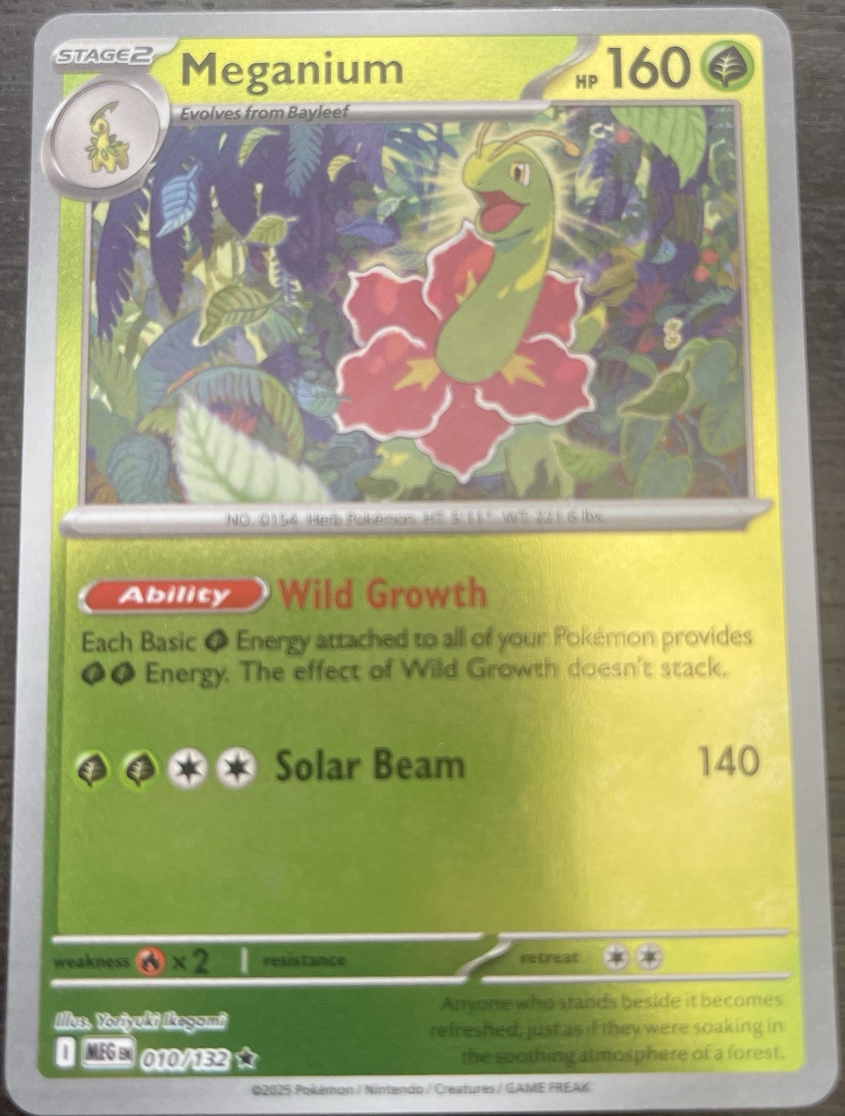Meganium 010/132 Me01: Mega Evolution Reverse Holo