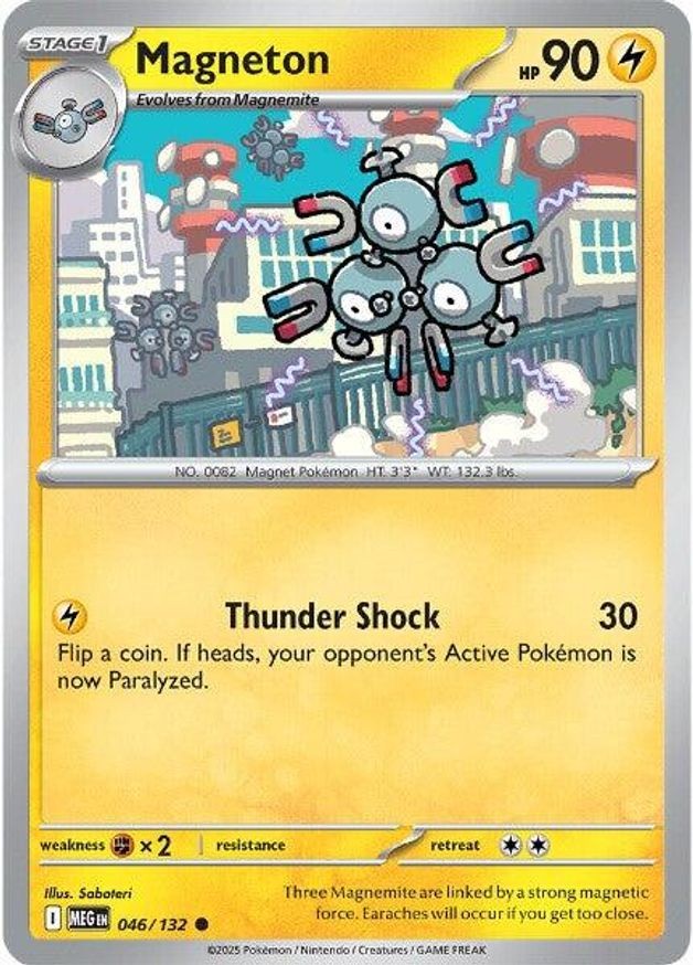 Pokemon Magneton (46/189) Mega Evolution NM
