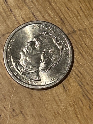 andrew johnson 1 dollar coin (1865-1869)