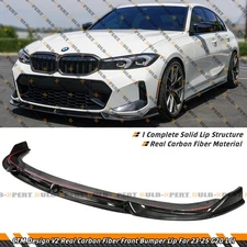 For 23-26 BMW M340i 330i G20 CTM V2 Real Carbon Fiber Front Bumper Lip Splitter