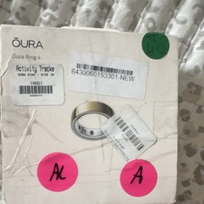 Oura Ring 4 Smart Ring Activity Tracker Bluetooth, Gold, Size 10
