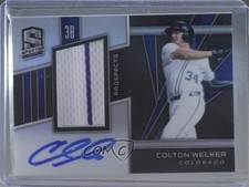 2020 Panini Chronicles Spectra Prospect Jersey /199 Colton Welker #SPJA-CW Auto