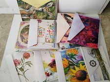 Lot of 80 Hallmark Leanin Tree Greeting Cards Envelopes Easter Floral Butterfly