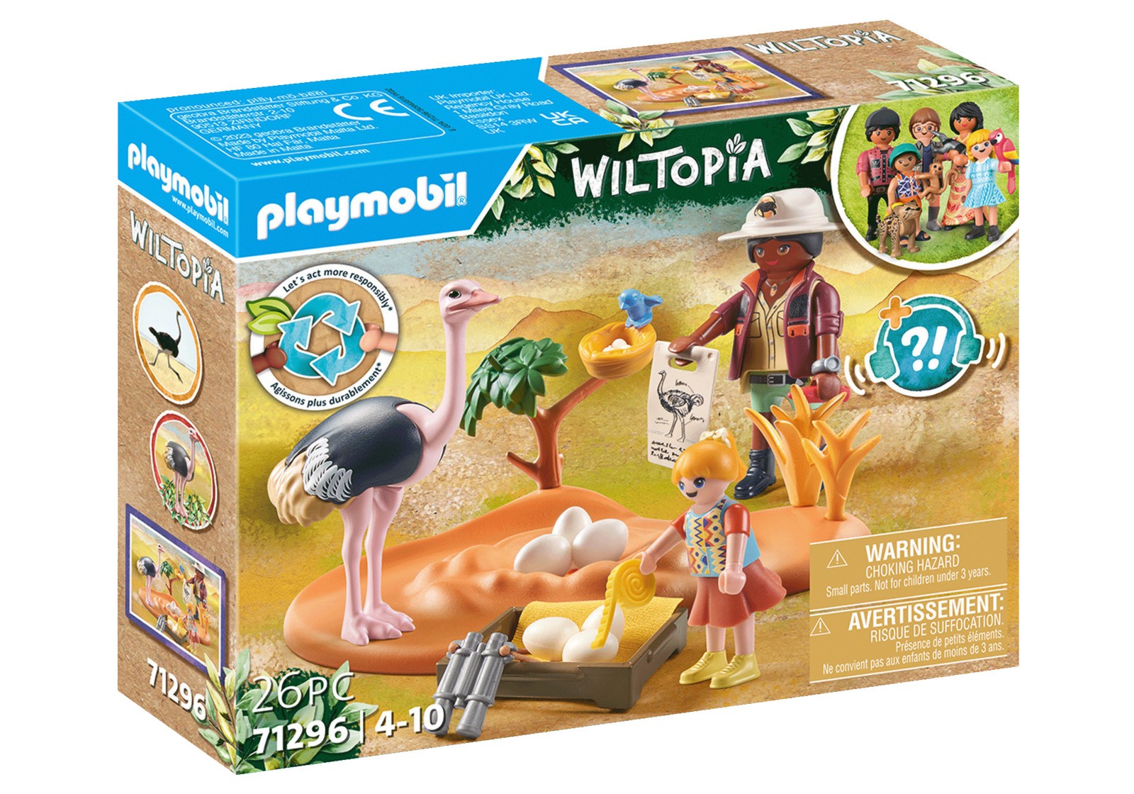 ИГРОВОЙ АВТОМАТ PLAYMOBIL 71296 Wiltopia - Я хочу чтобы мой папа играл на Штрассе в большом городе 2990₽