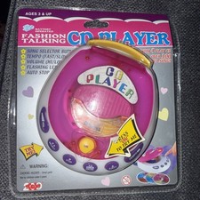 Vintage Battery-Operated Fashion Talking CD Players W/ 4 CD Over 100 Songs