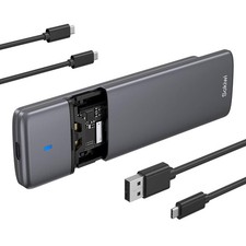 M.2 NVMe SATA SSD Enclosure Adapter USB 3.2 Gen2 10Gbps PCI-E 6Gbps SATA M-Key