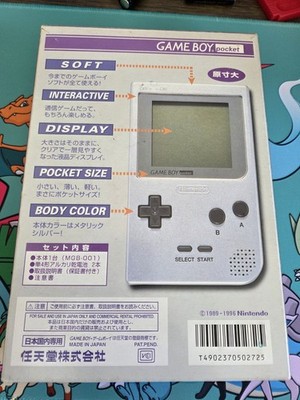 Japanese Silver Gameboy Pocket Complete In Box | eBay