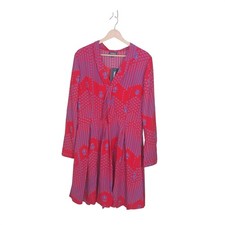 ModCloth Pleasant Company Tulip Floral Tie Neck Dress NWT Women's Size 12