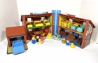 Vintage Fisher Price Little People Tudor Play Family House #952 w/add'l pieces