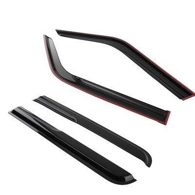 Rain Guards Visor Window for Jeep Patriot 2007-2018 Deflectors Black Acrylic