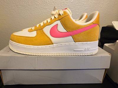 Nike Air Force 1 Low Women's 12Af1 Twine Sail White Electric Orange Men 10.5
