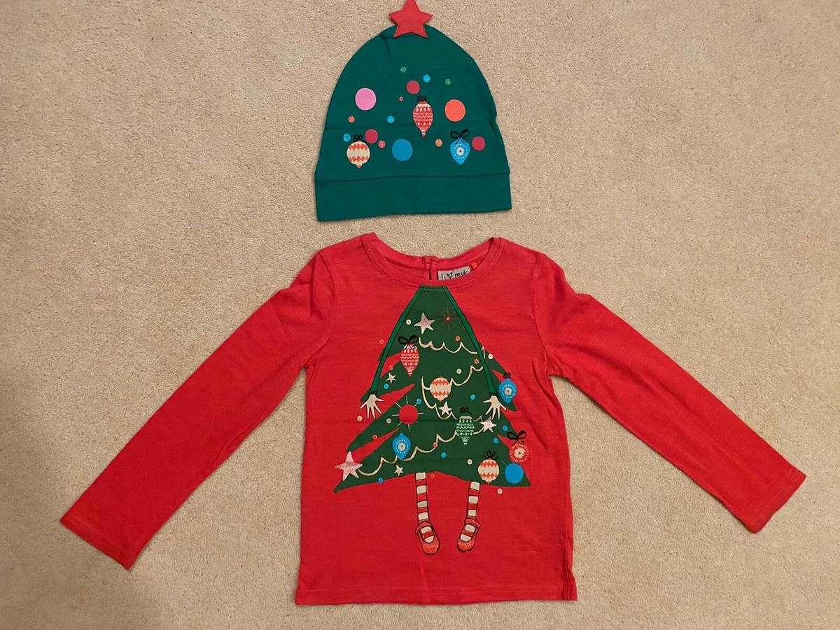 girls red christmas shirt