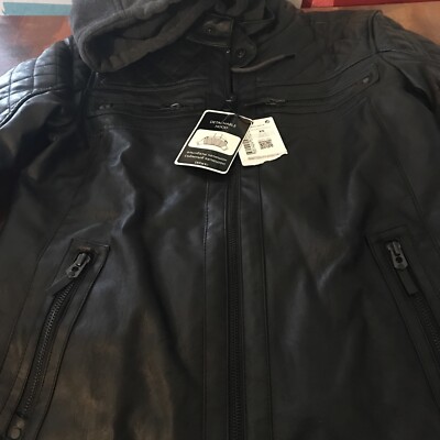 defacto leather jacket mens